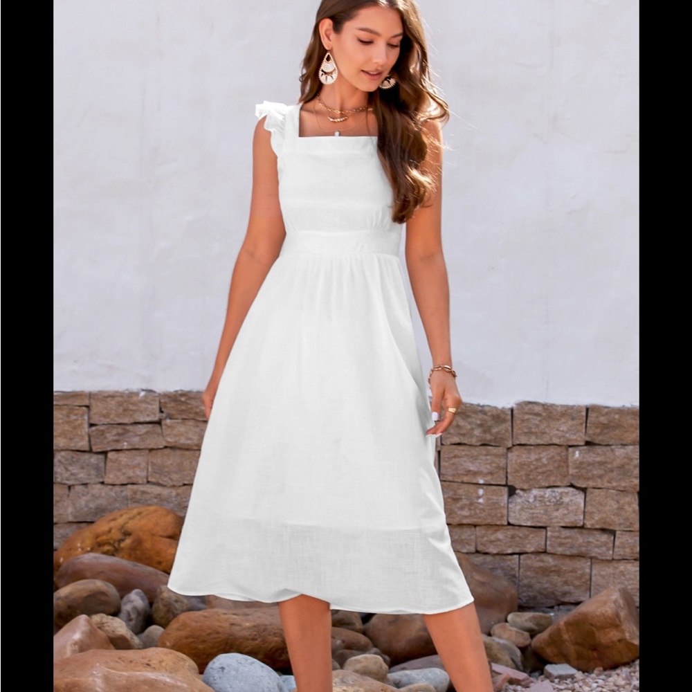 NWT Full of Love Ruffled Cap Sleeve Sundress